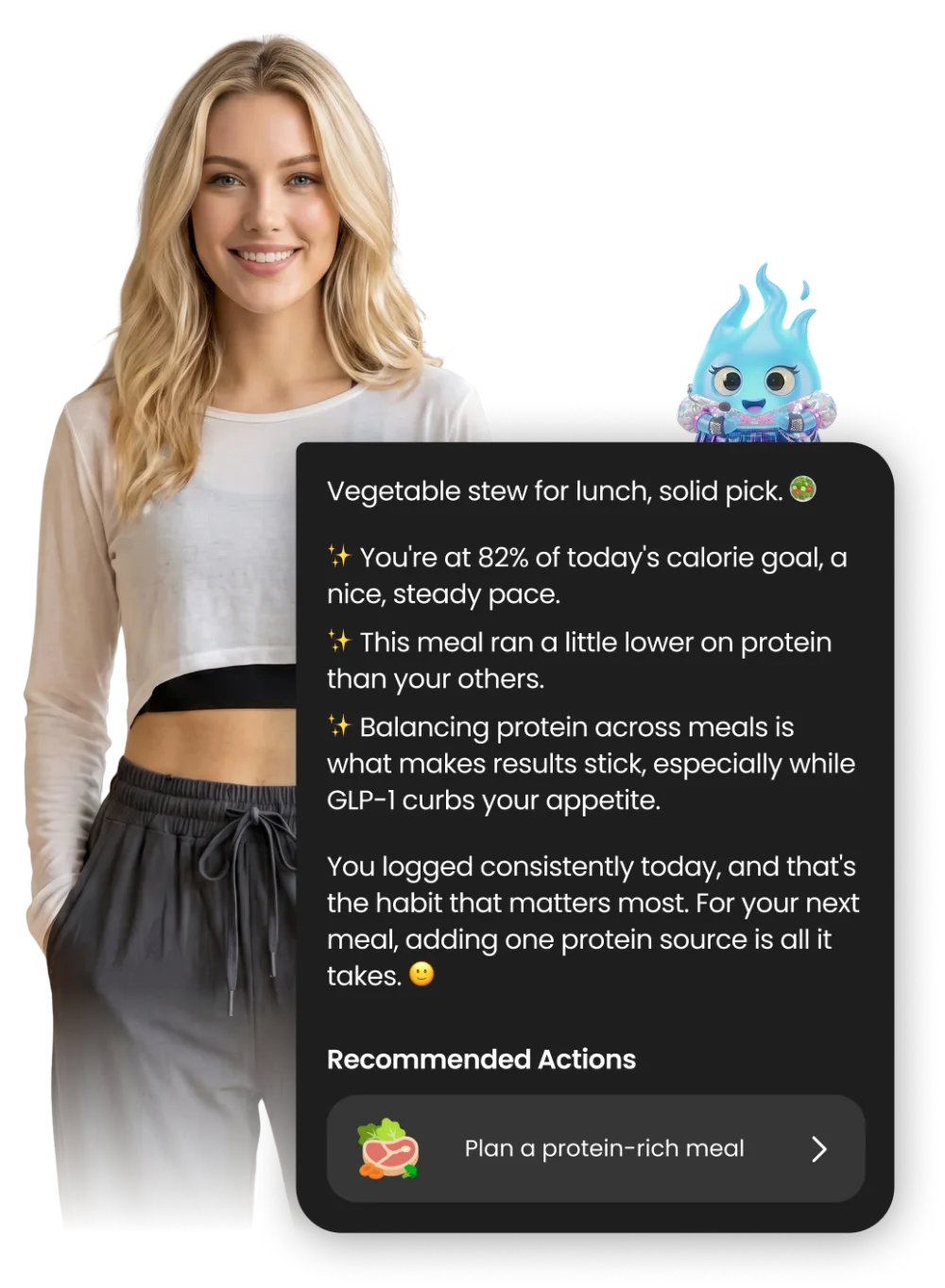 AI coach recommendation screen