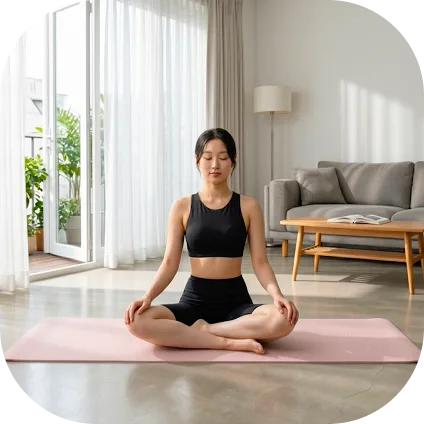 Guided meditation session