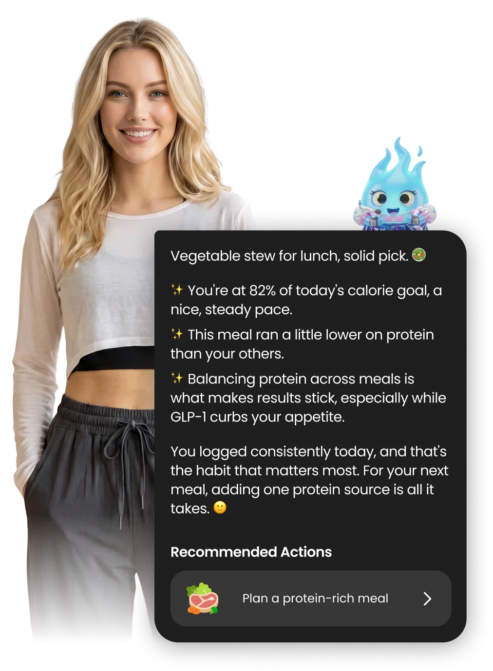 AI coach recommendation screen